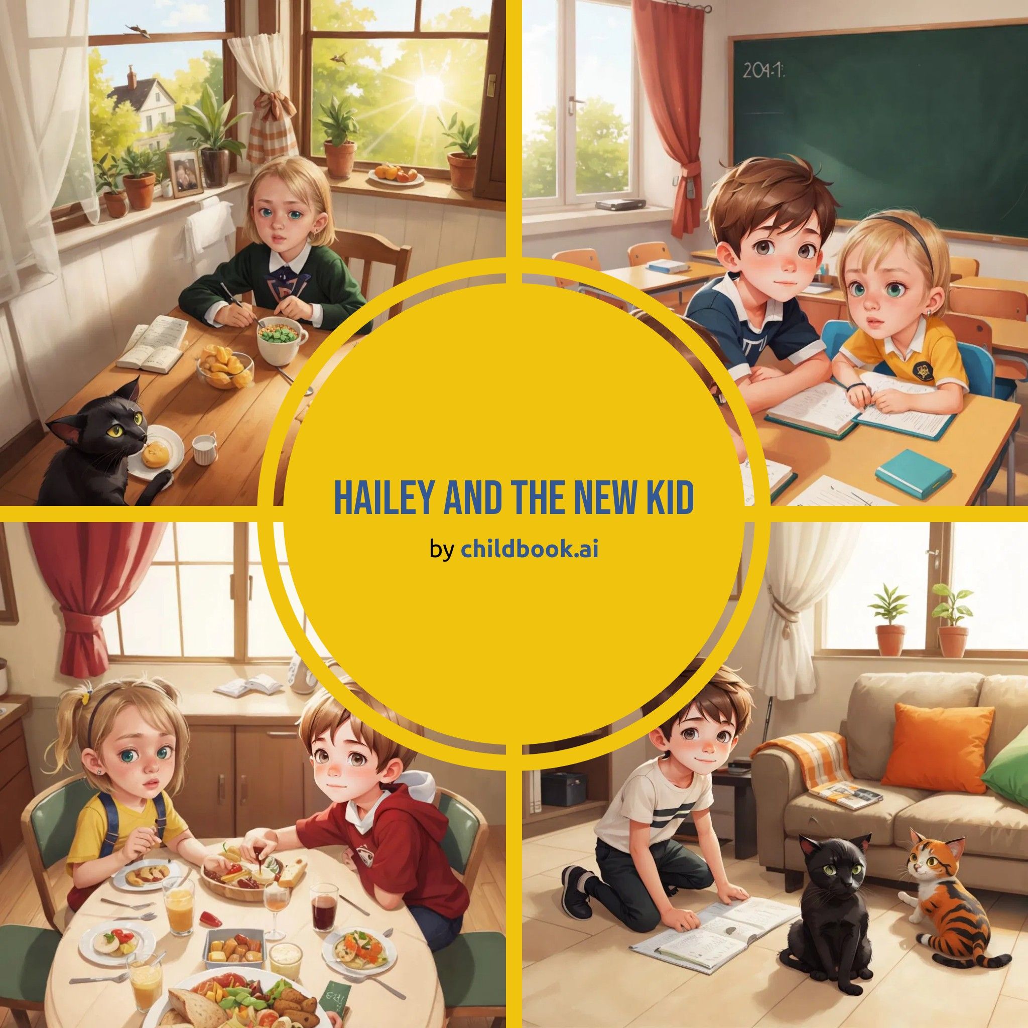 Hailey Book Childbook.ai - Hailey and the new kid