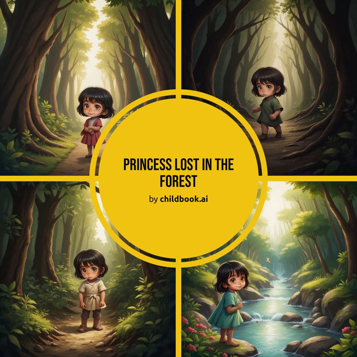 Princess lost in the forest