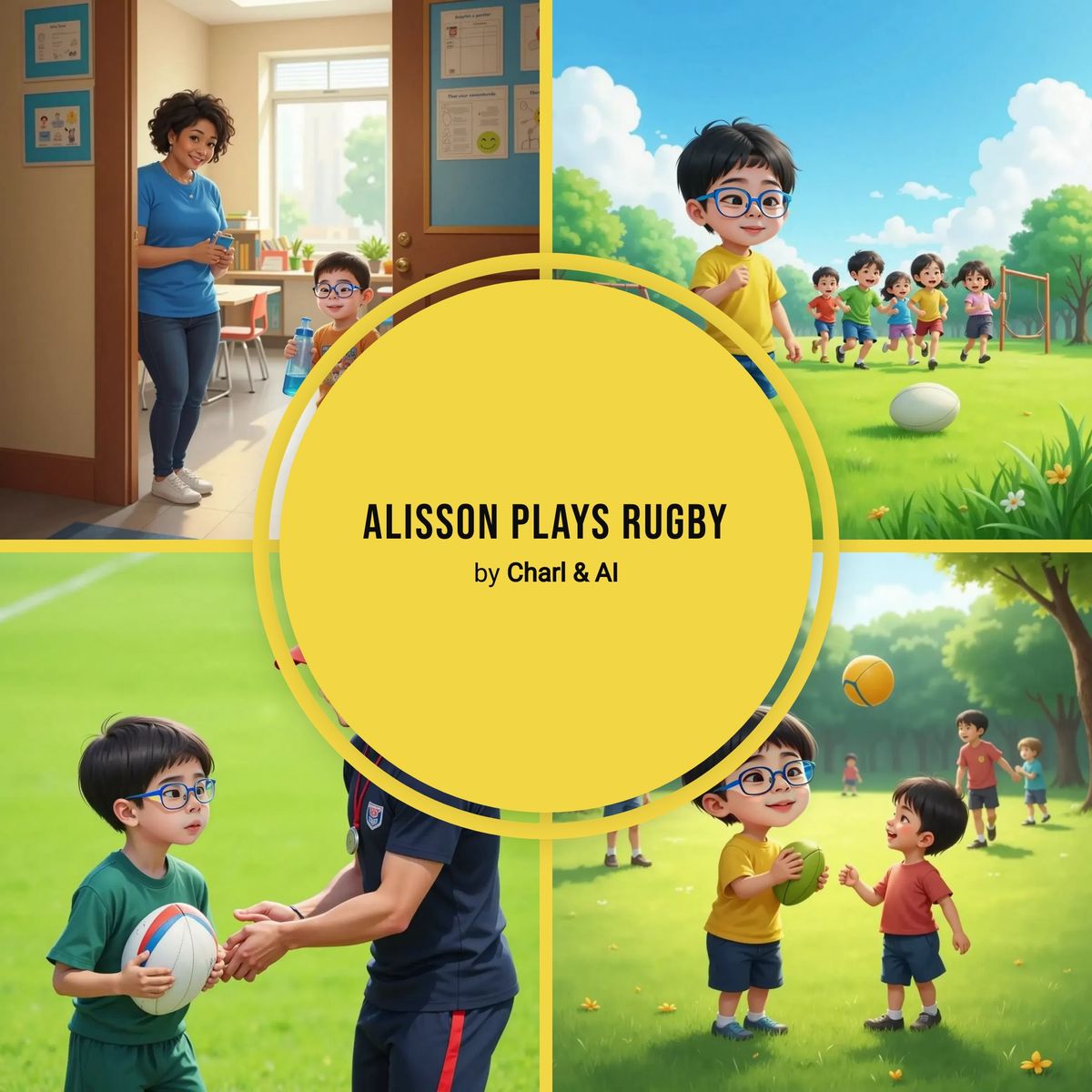 Alisson plays rugby 