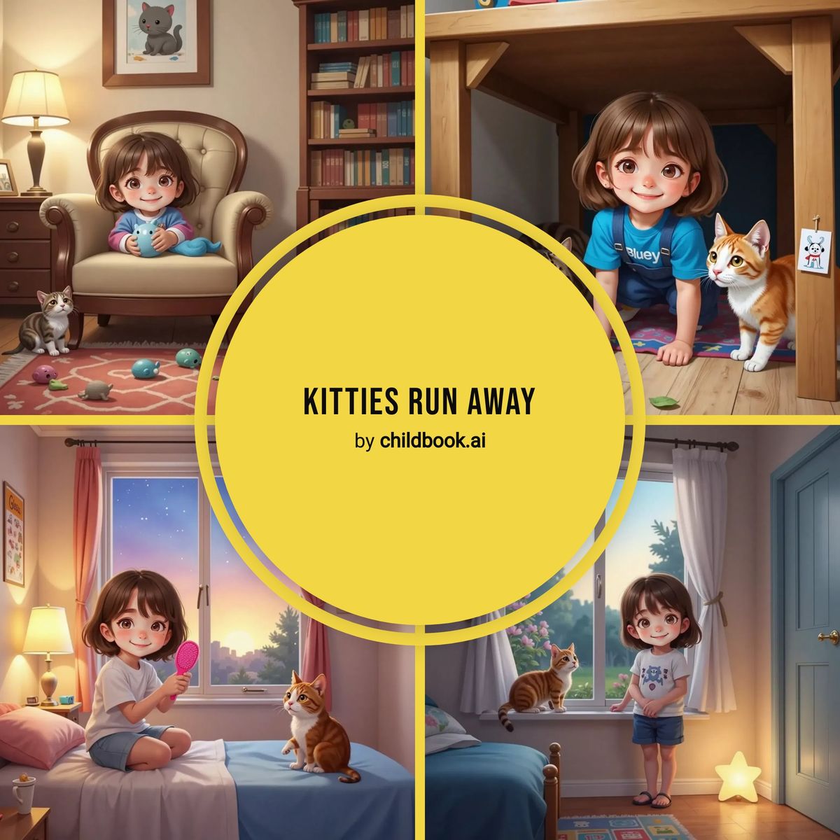 Kitties Run Away
