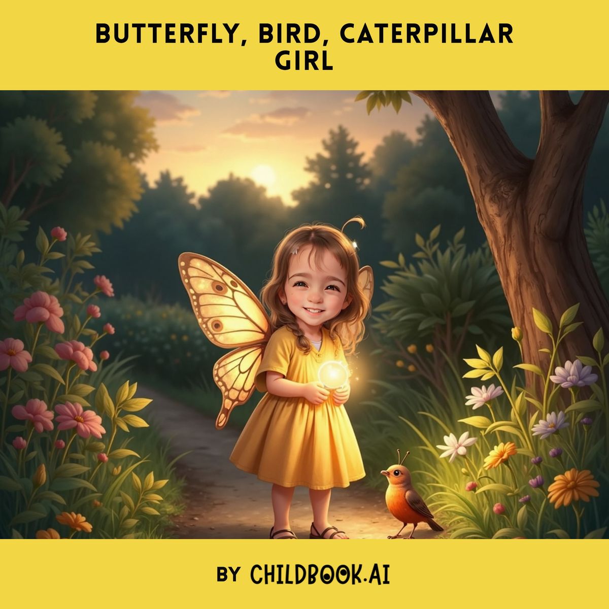 Butterfly, Bird, Caterpillar Girl