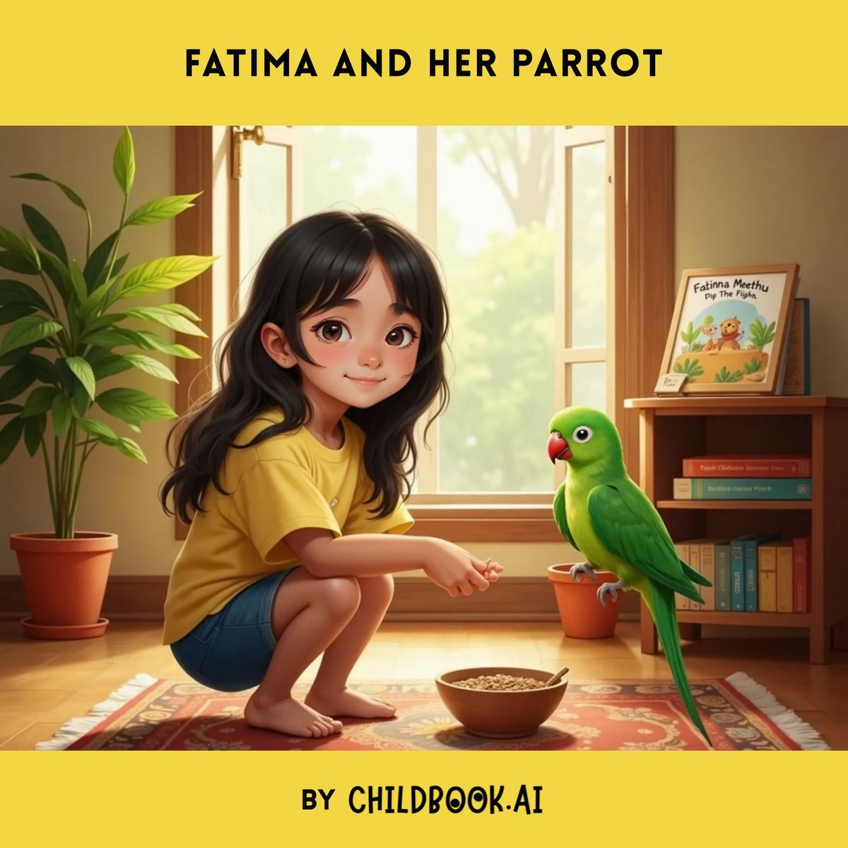 Fatima and her Parrot