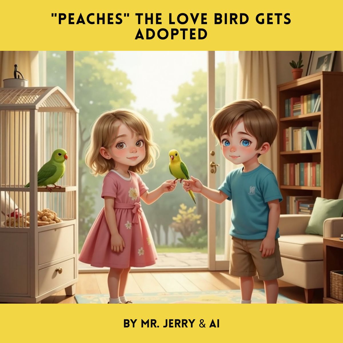 "Peaches" the Love Bird Gets Adopted