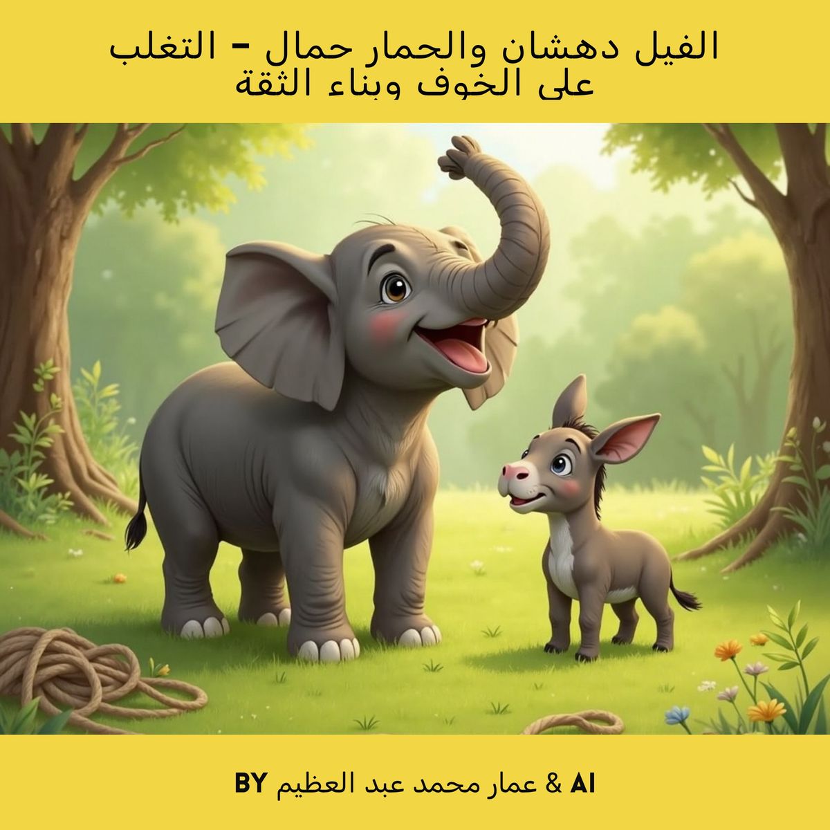الفيل دهشان والحمار حمال – التغلب على الخوف وبناء الثقة