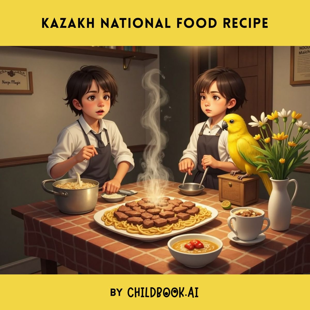 Kazakh national food recipe