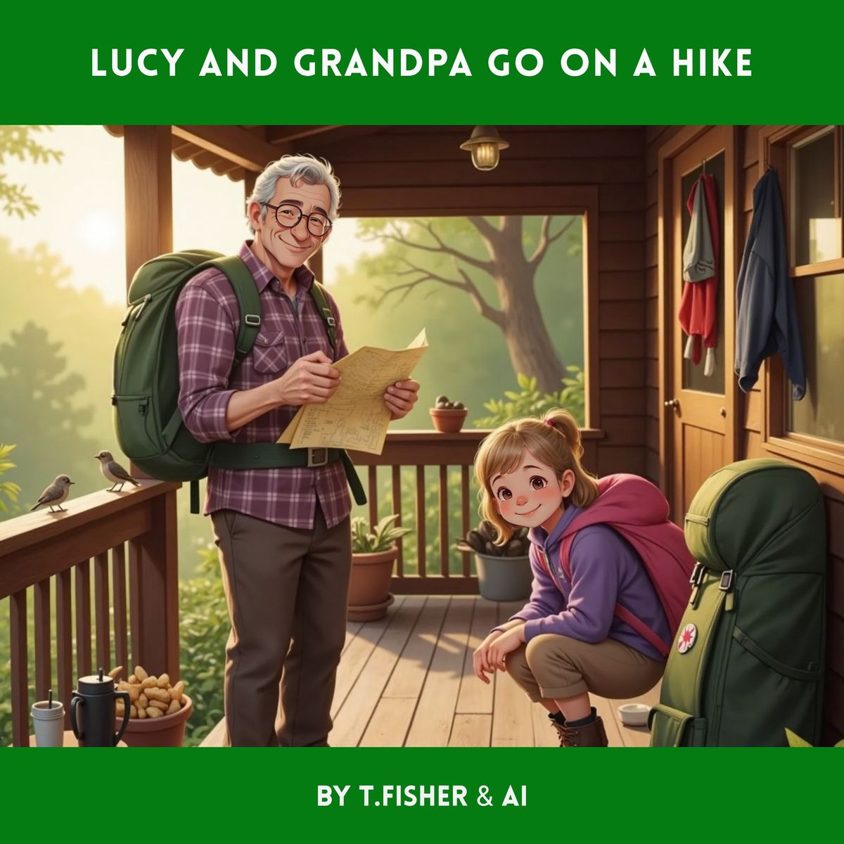Lucy and Grandpa go on a Hike