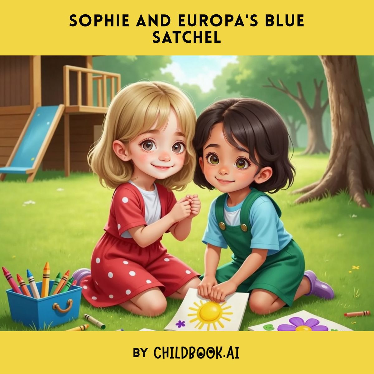 Sophie and Europa's Blue Satchel