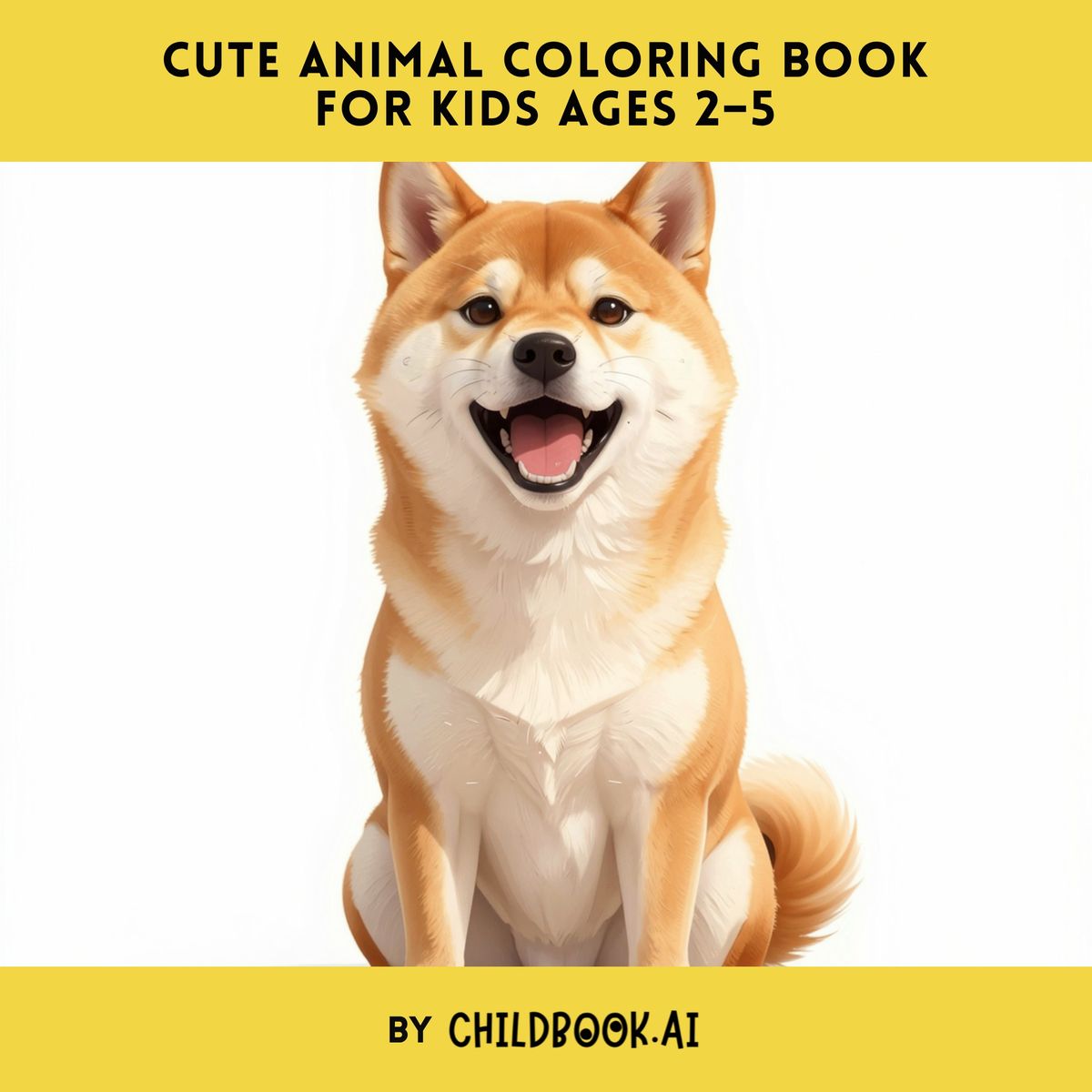 Cute Animal Coloring Book for Kids Ages 2–5
