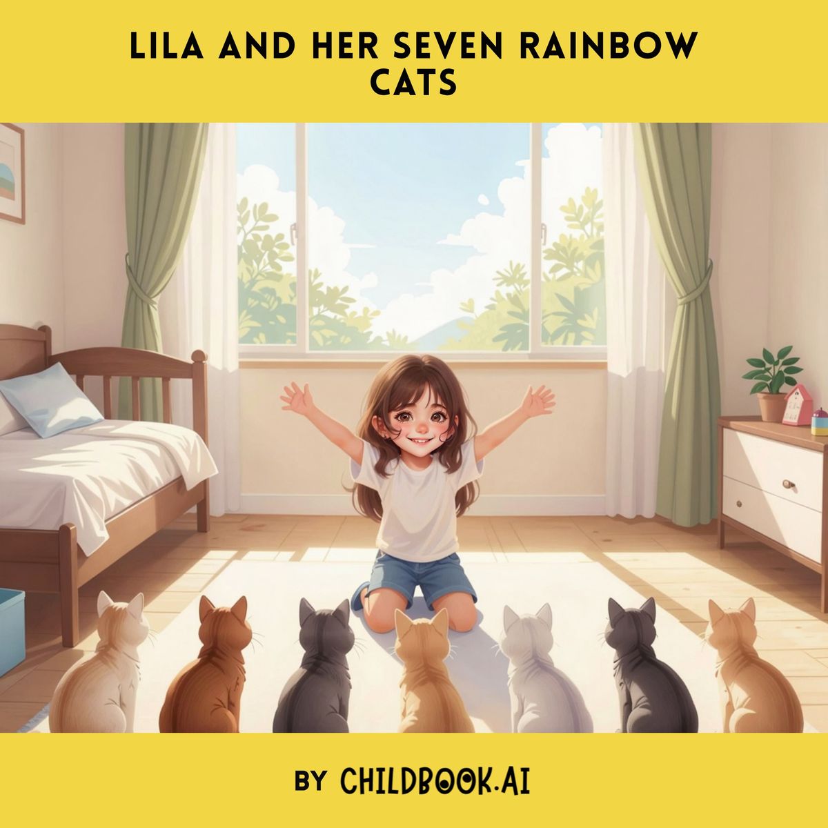 Lila and Her Seven Rainbow Cats