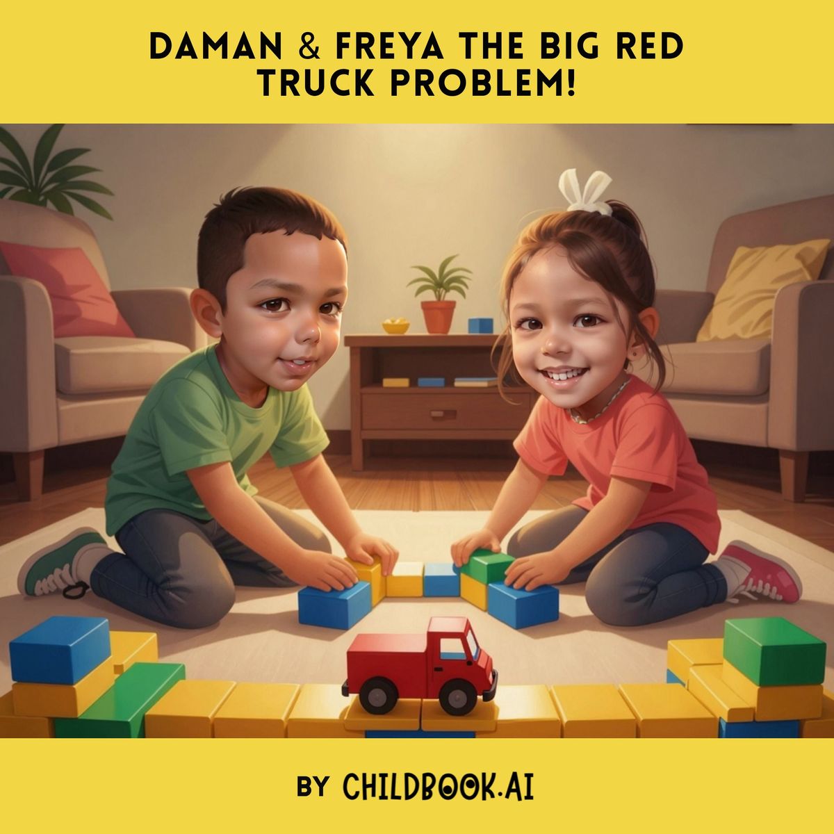 DAMAN & FREYA THE BIG RED TRUCK PROBLEM!