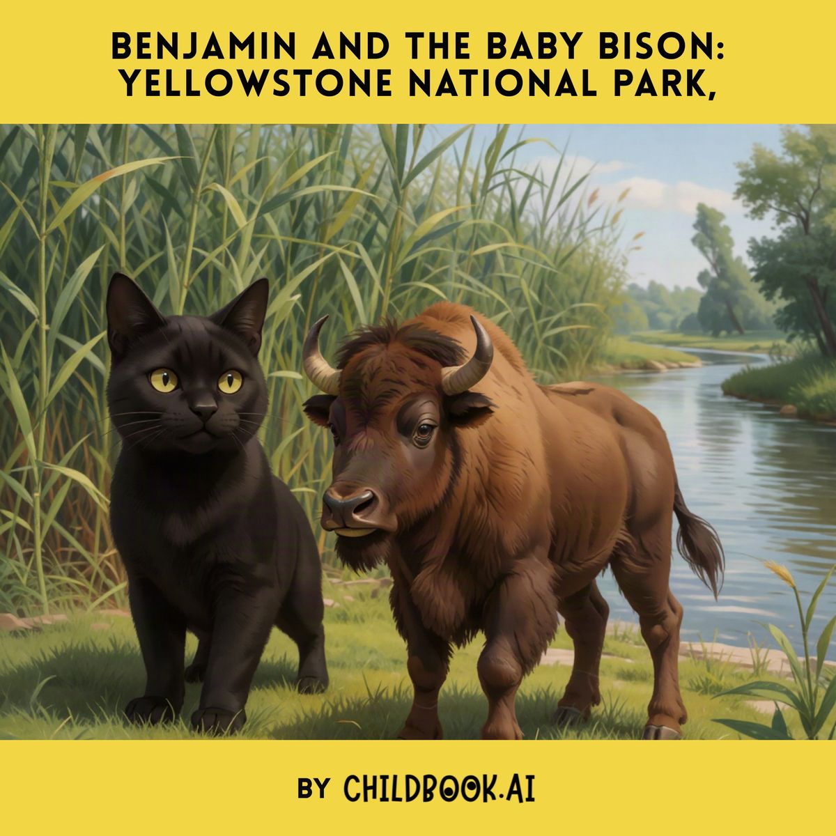 Benjamin and the Baby Bison: Yellowstone National Park, Lake Village