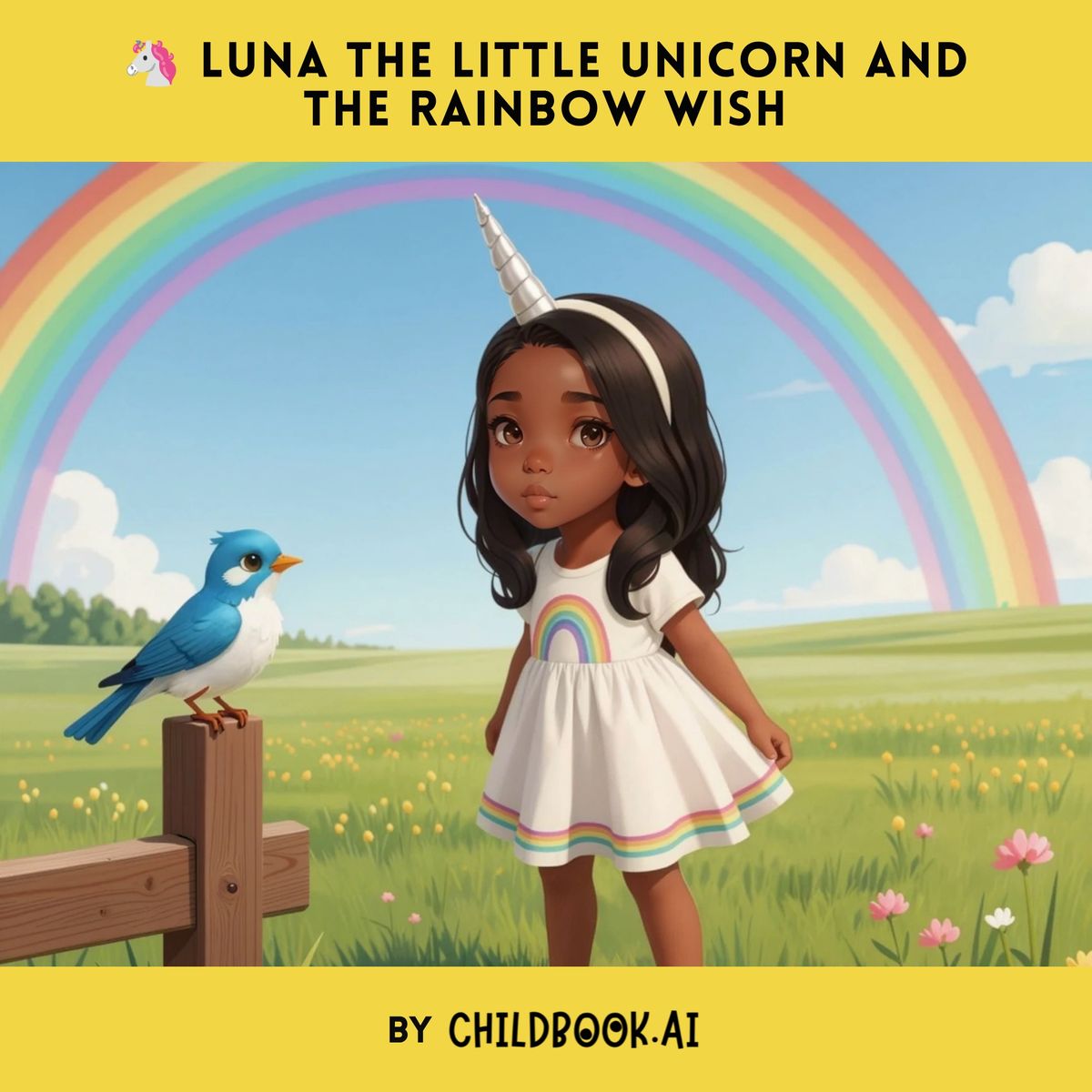 🦄 Luna the Little Unicorn and the Rainbow Wish