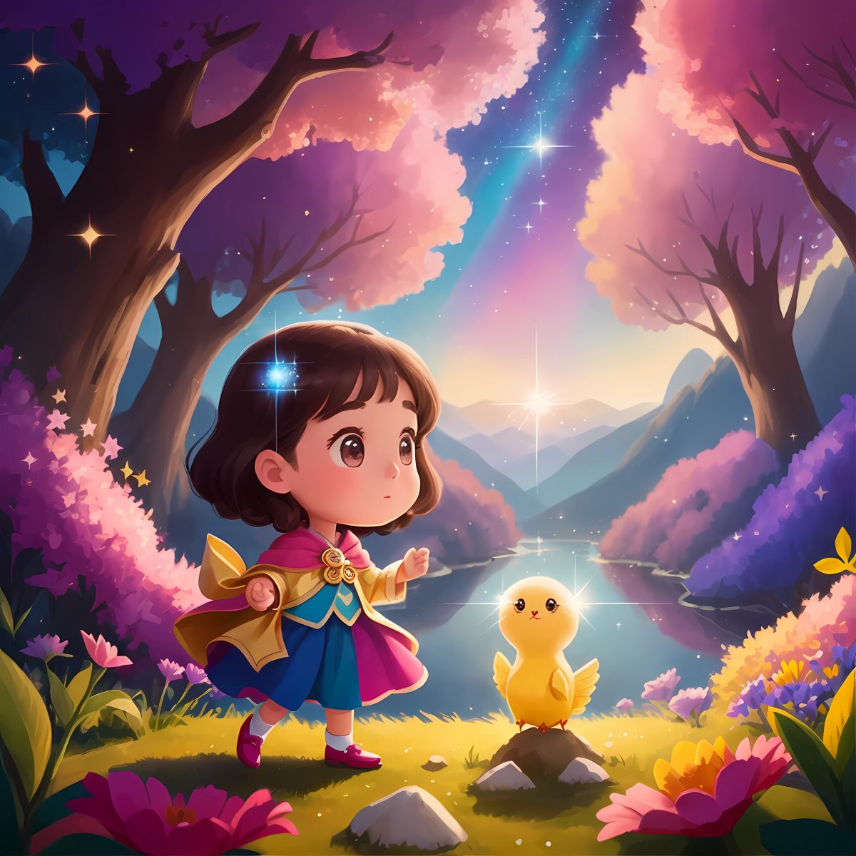 The end of Sparkle's adventures, but the magic she has brought to the world never fading, her story becoming a timeless legend that inspires generations to embrace their own inner magic, spreading love and kindness wherever they go, as the enchantment of Sparkle continues to shine bright.