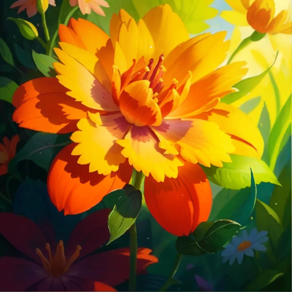 The little plant waking up to a beautiful surprise - blooming into a gorgeous flower.