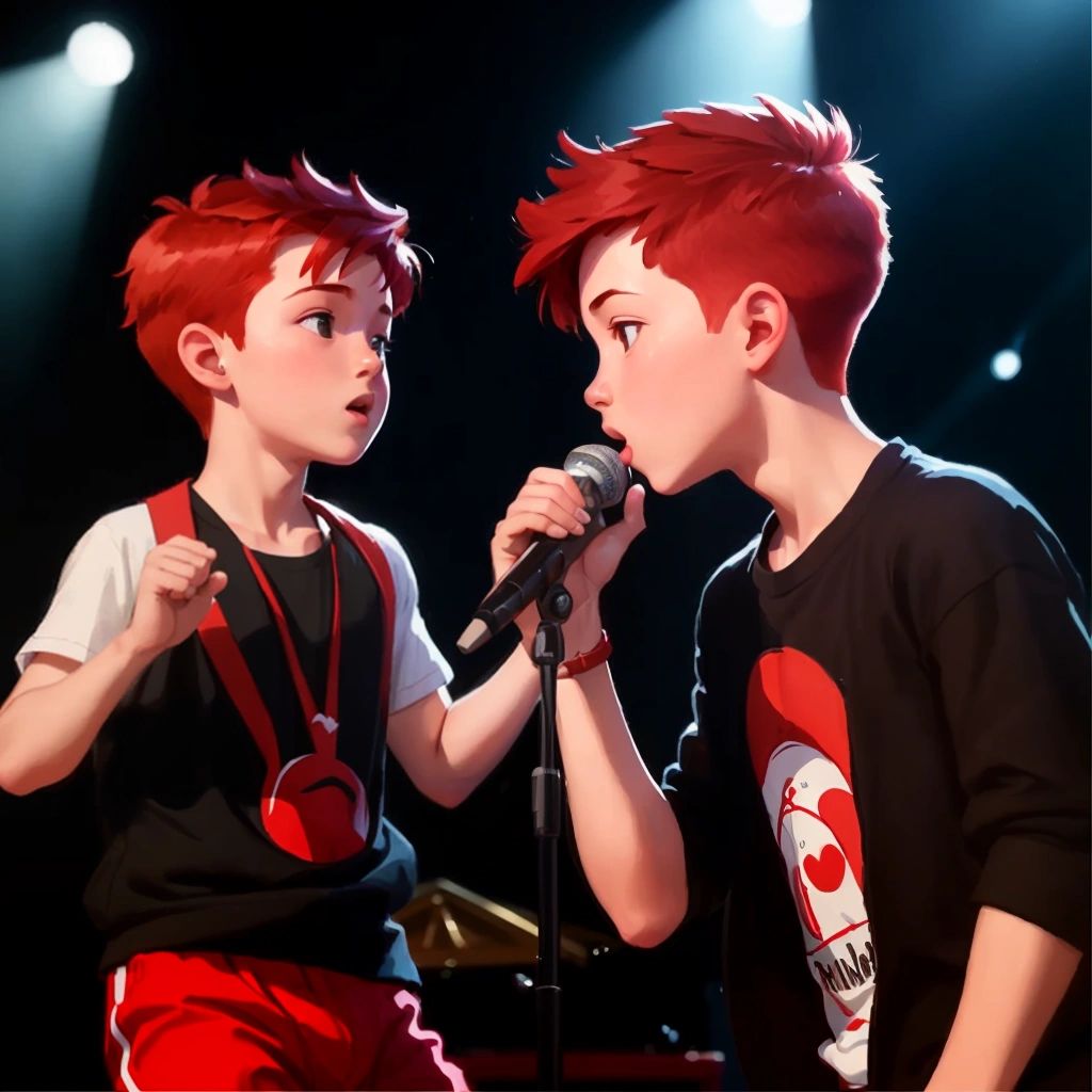 Pierre and Ninjamuffin performing on stage, captivating the audience with their incredible rhythms.