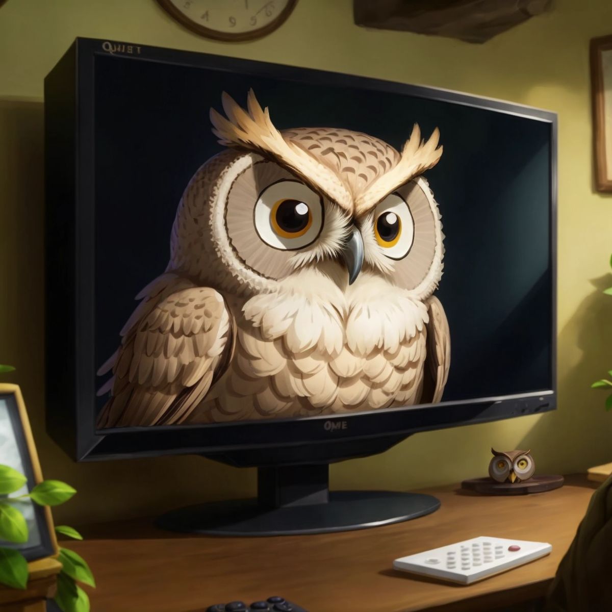 A wise old owl from the video game