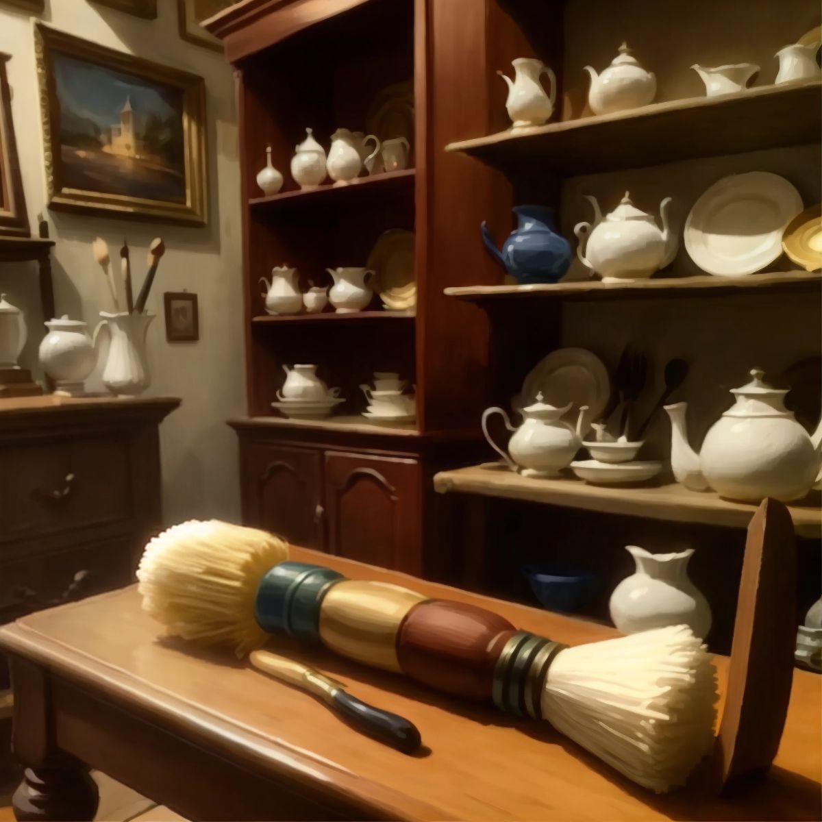 A magic brush lying on a table