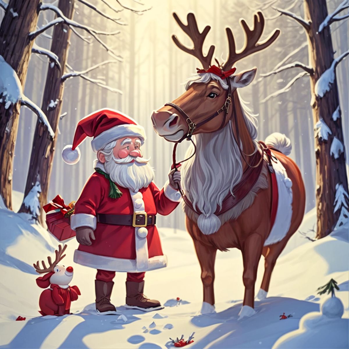 Childbook.ai - Rudoph The Rein Nose Reindeer