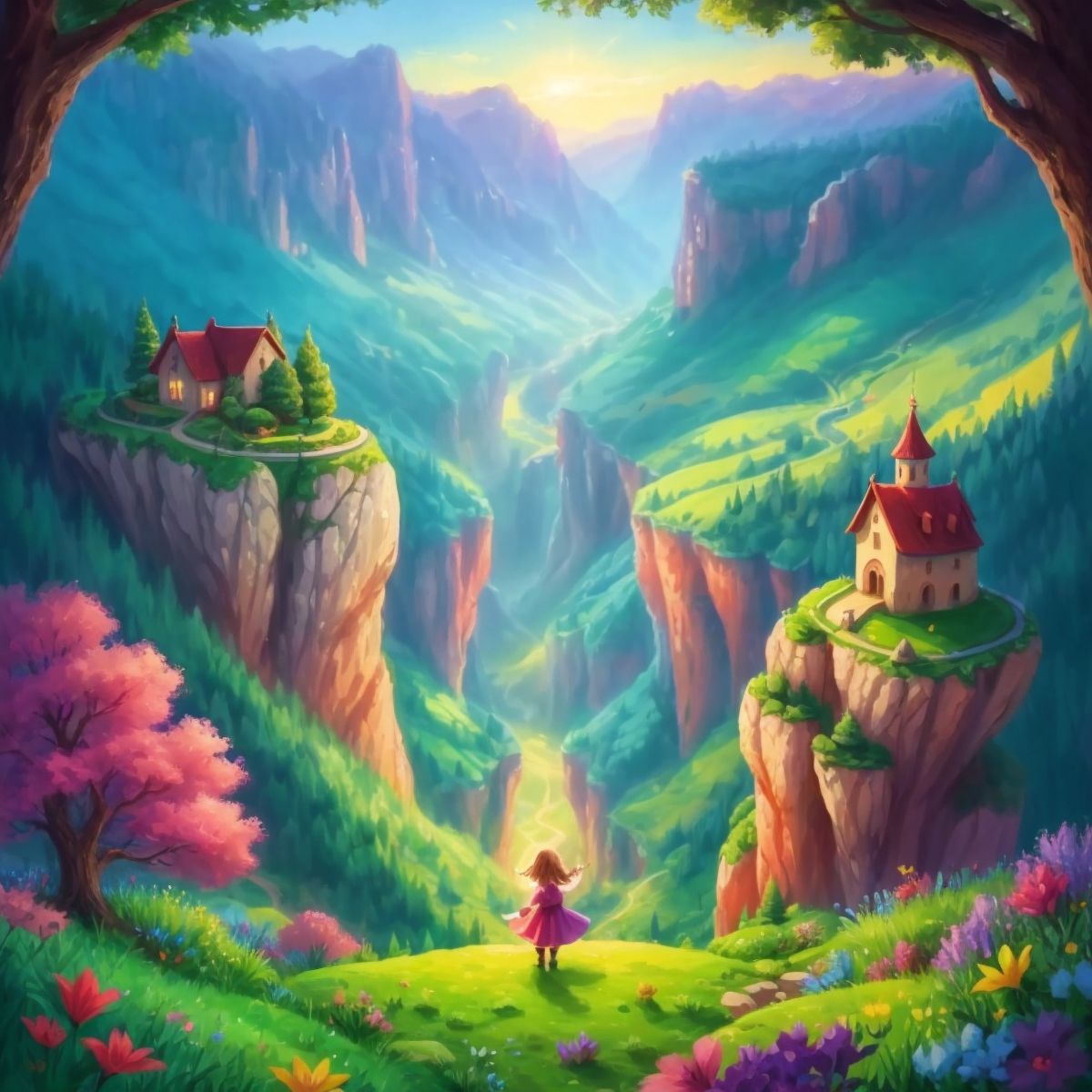 The magical valley filled with joy and magic