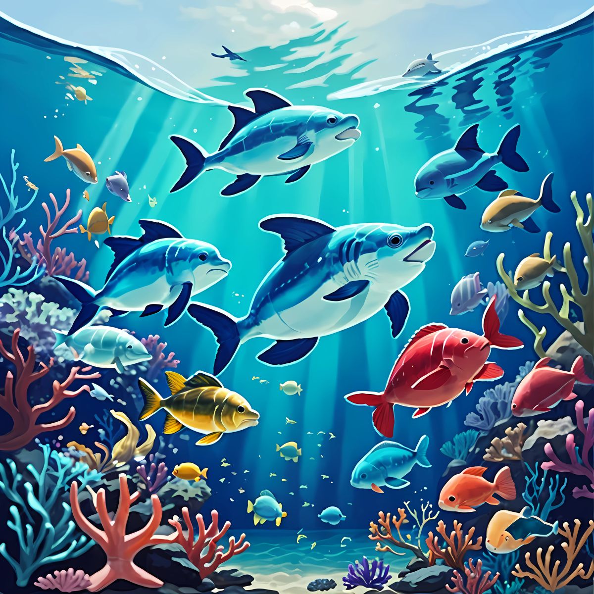 The aquarium staff and sea creatures gathered together, celebrating Peter's success. They throw a party filled with laughter, music, and gratitude.