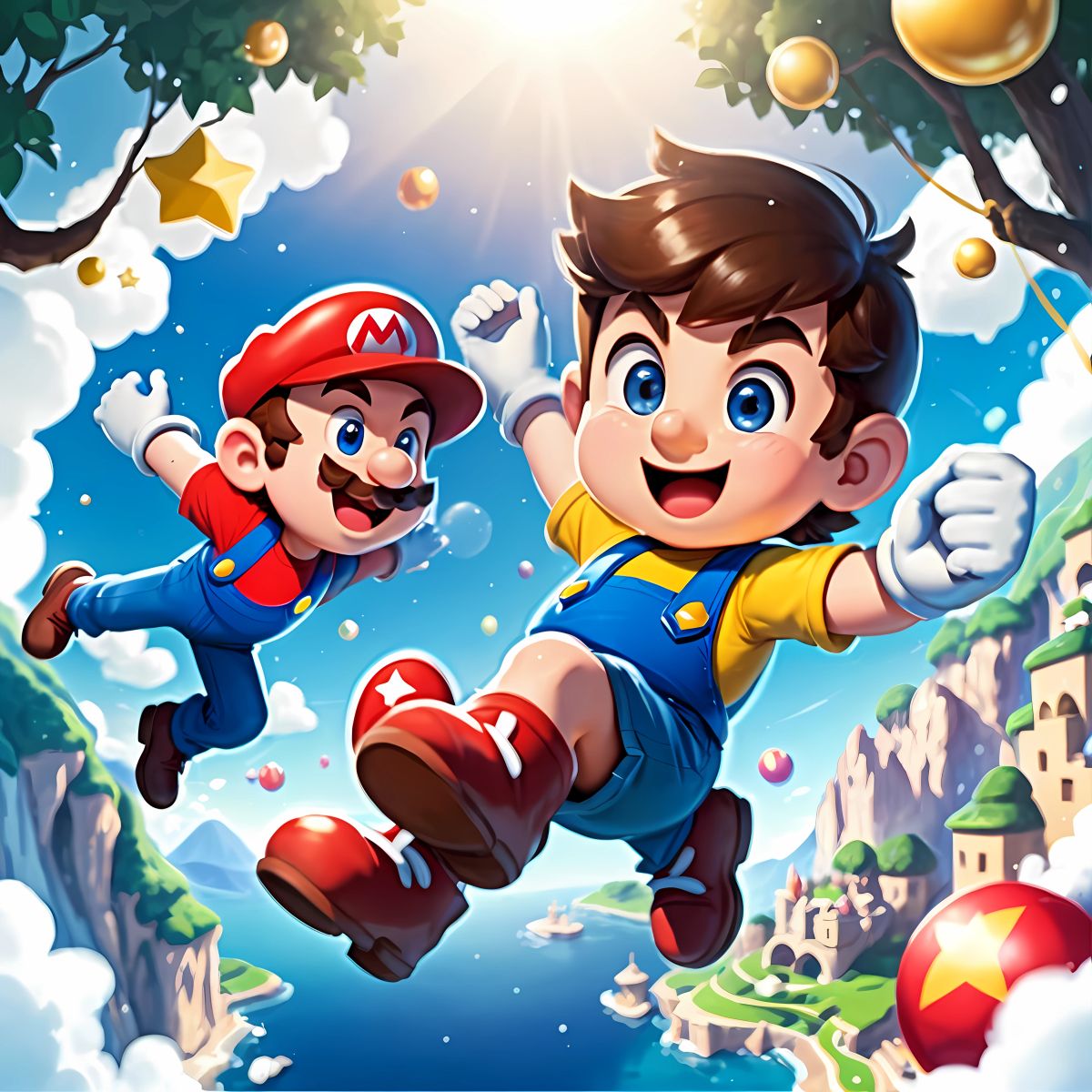 Alex feels a deep sense of happiness and fulfillment, knowing that his friendship with Mario will endure and the memories of the Super Mario World will forever hold a special place in his heart. He celebrates alongside his friends, recognizing that their adventure was truly extraordinary.