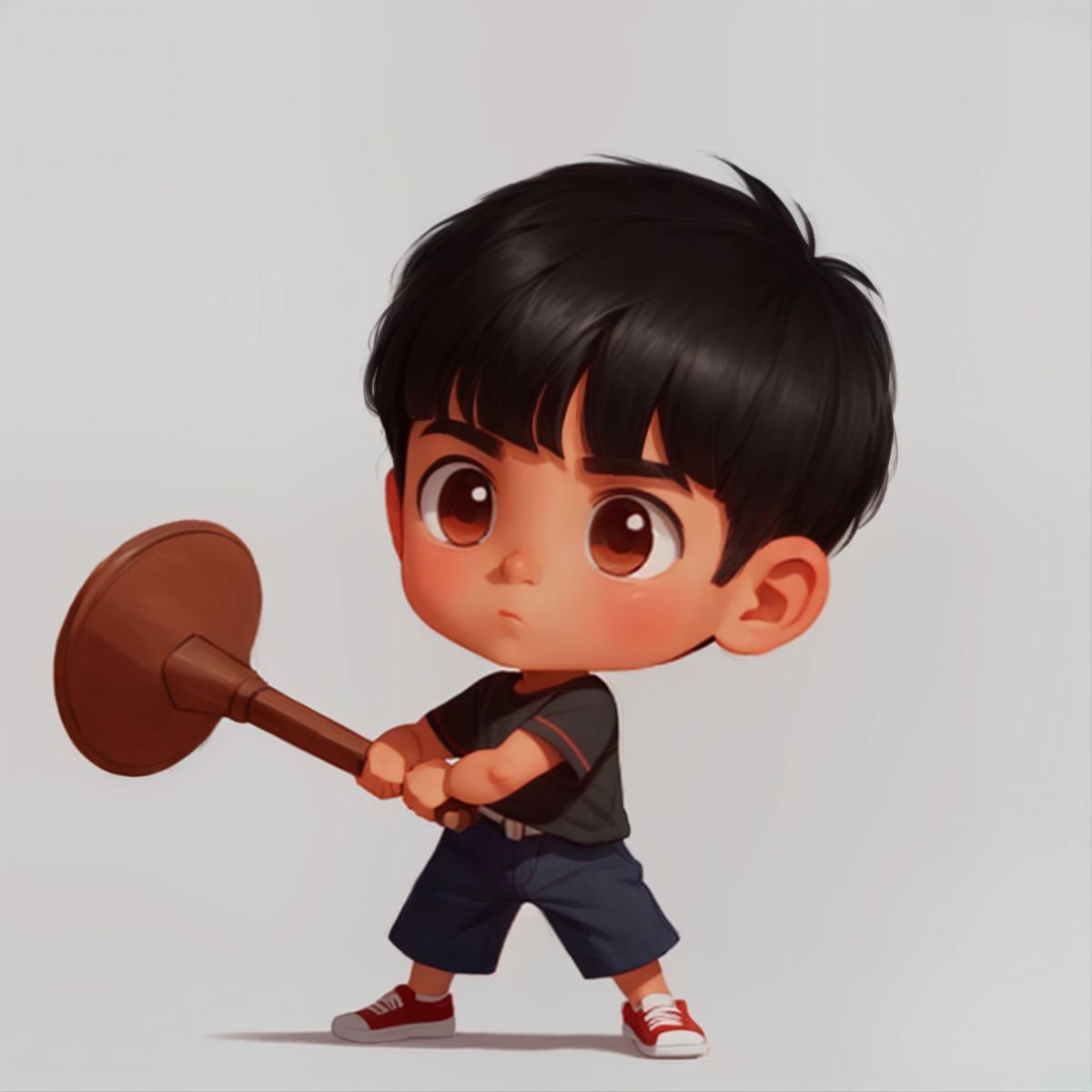 Ethan preparing for the final battle