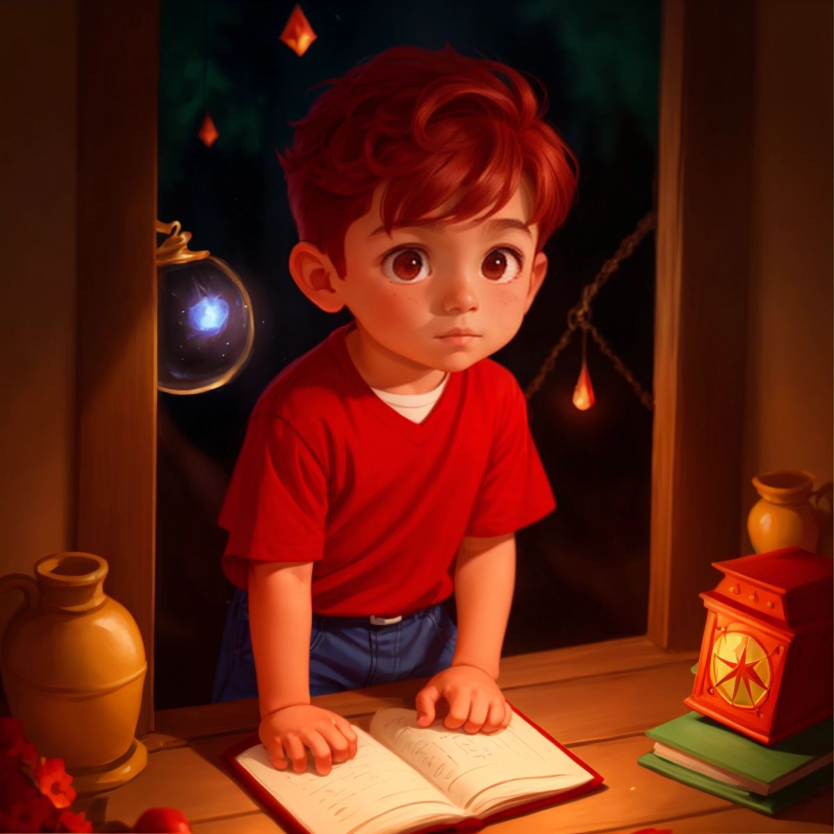 Mago Malvado trapped by Ethan's spell