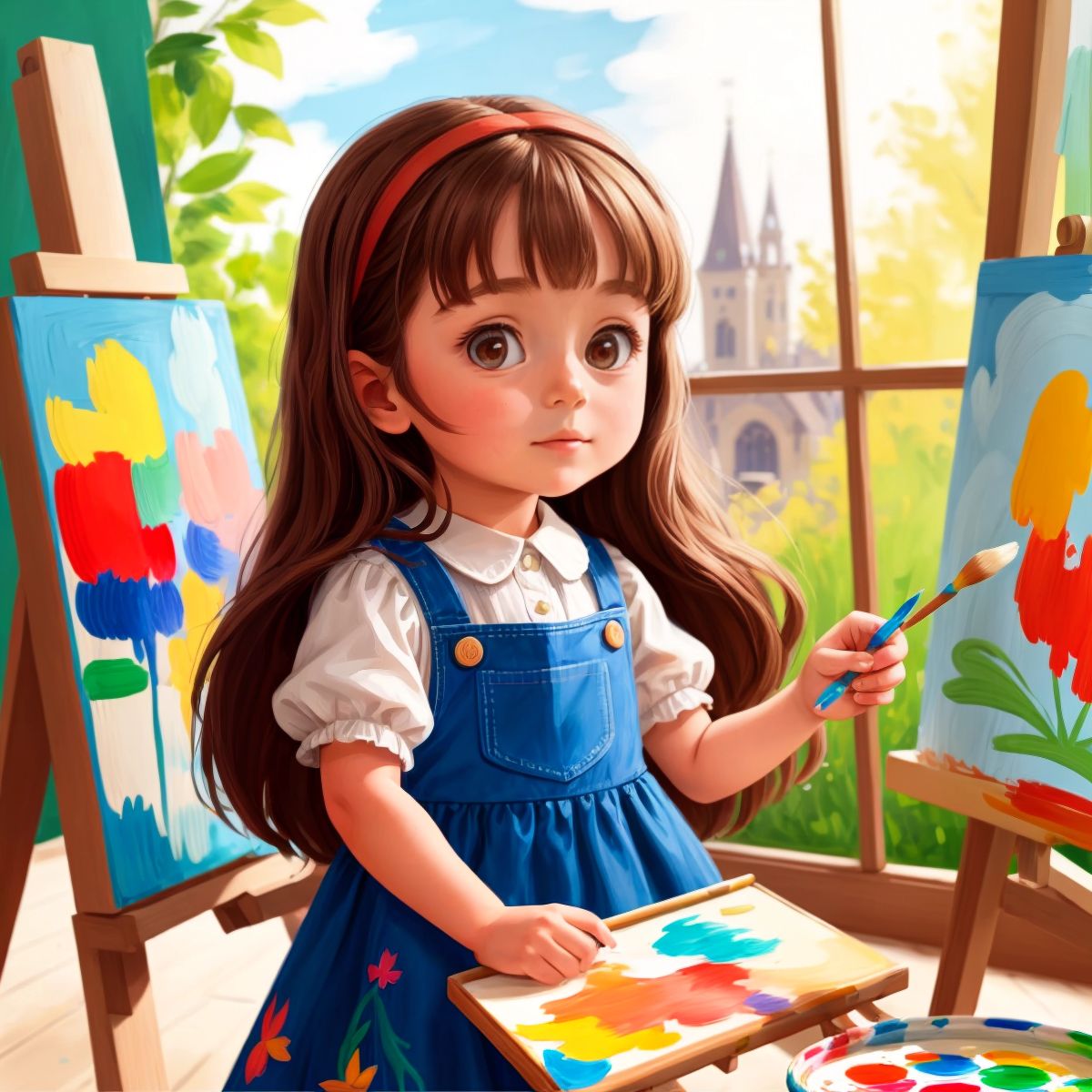 Ruby painting a colorful picture