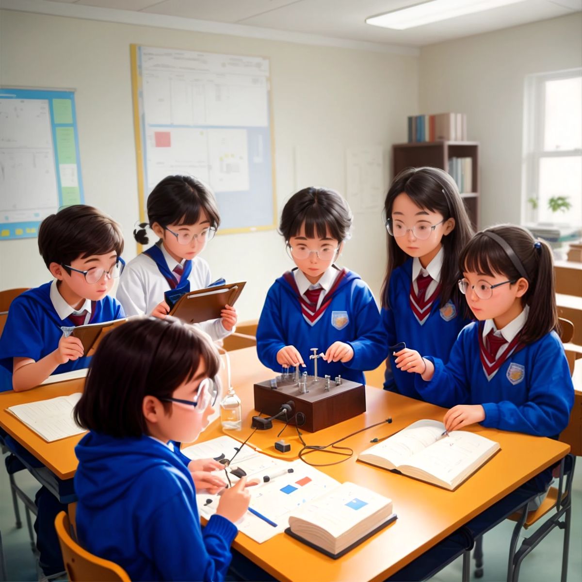 Students working in a lab, inspired and focused