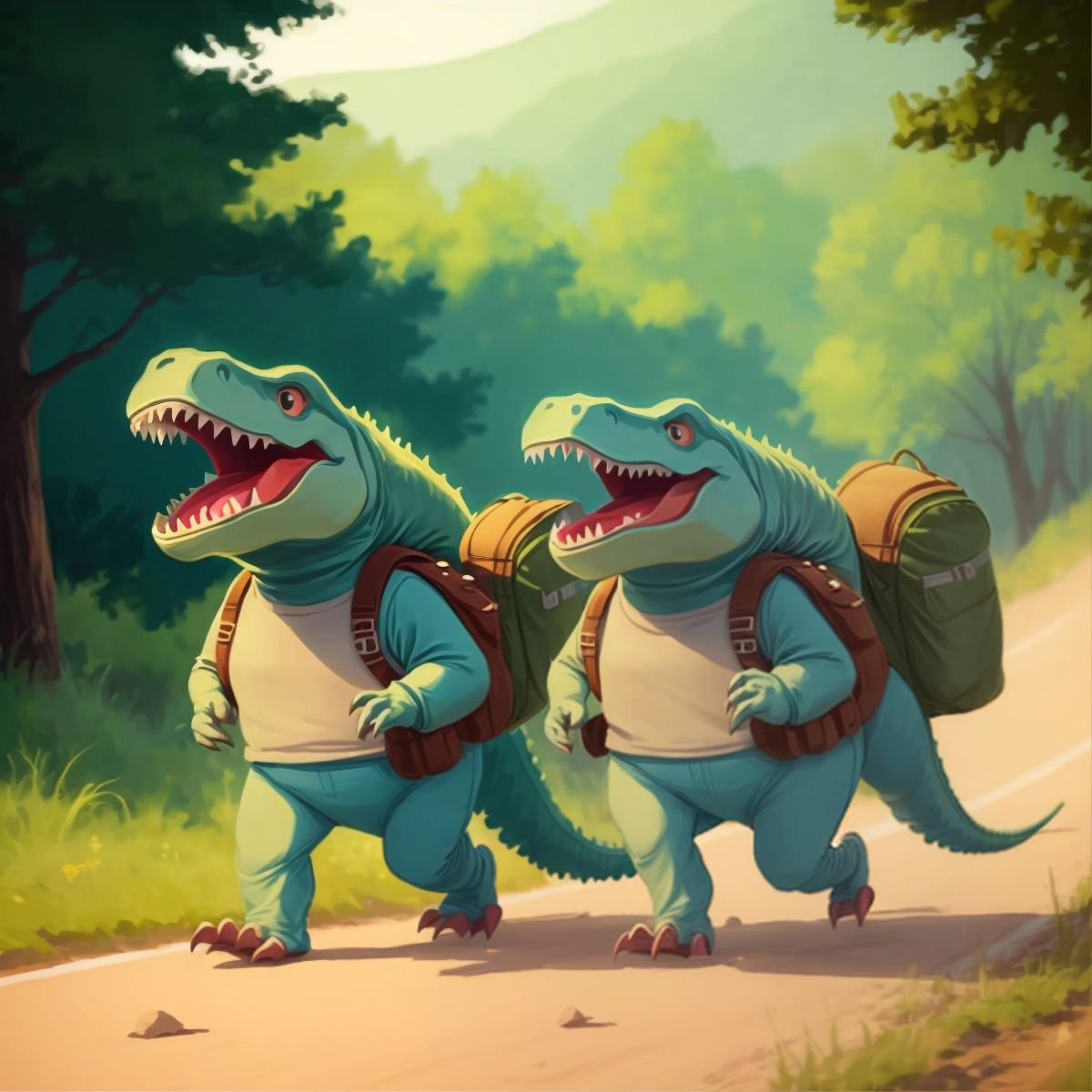 Tony and Tammy, looking tired but happy, returning home