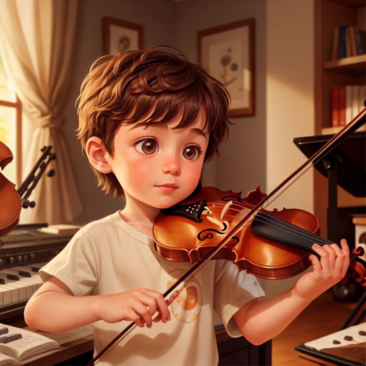 A violin with a sweet voice