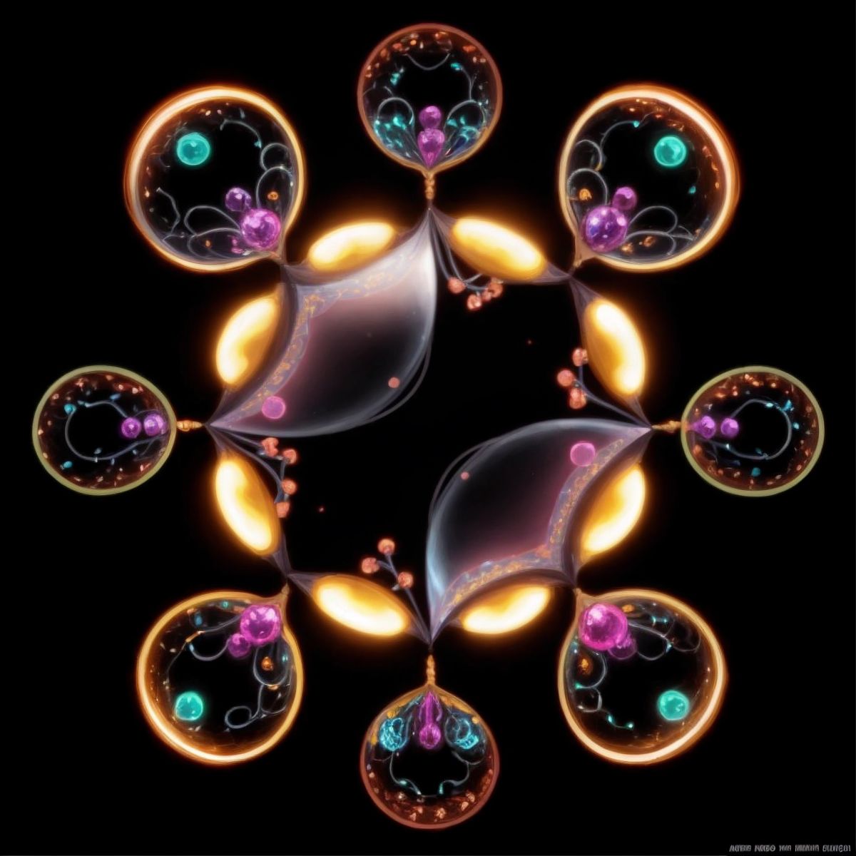 Cell organizing its nucleus and chromosomes