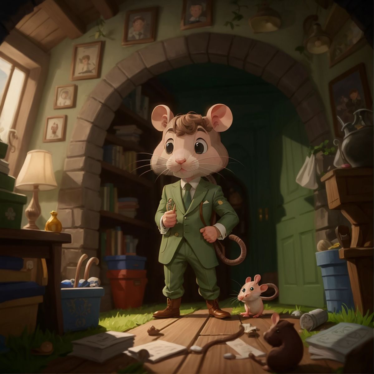 McGregor surprised by the sudden appearance of the detectives