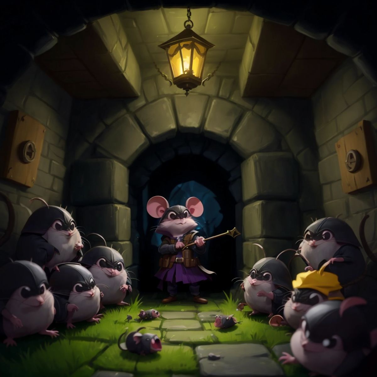 A dark lair filled with traps and rat minions