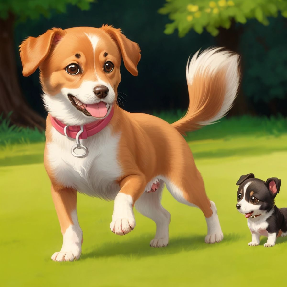 Lucy growing from a small puppy into an active and fun dog