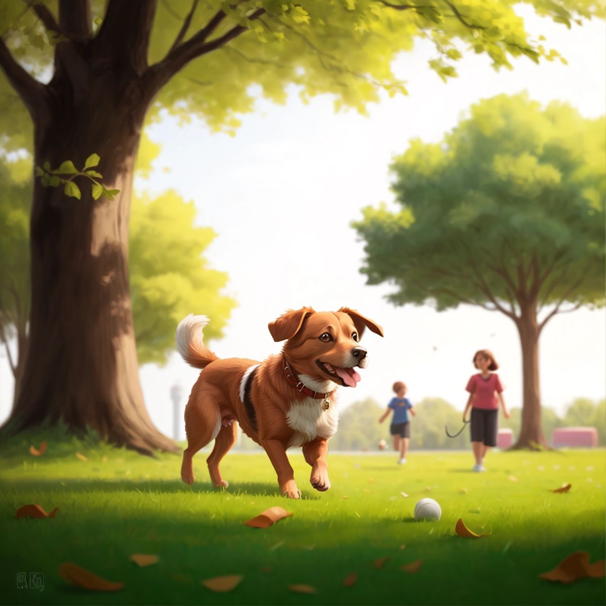 Lucy playing and enjoying life