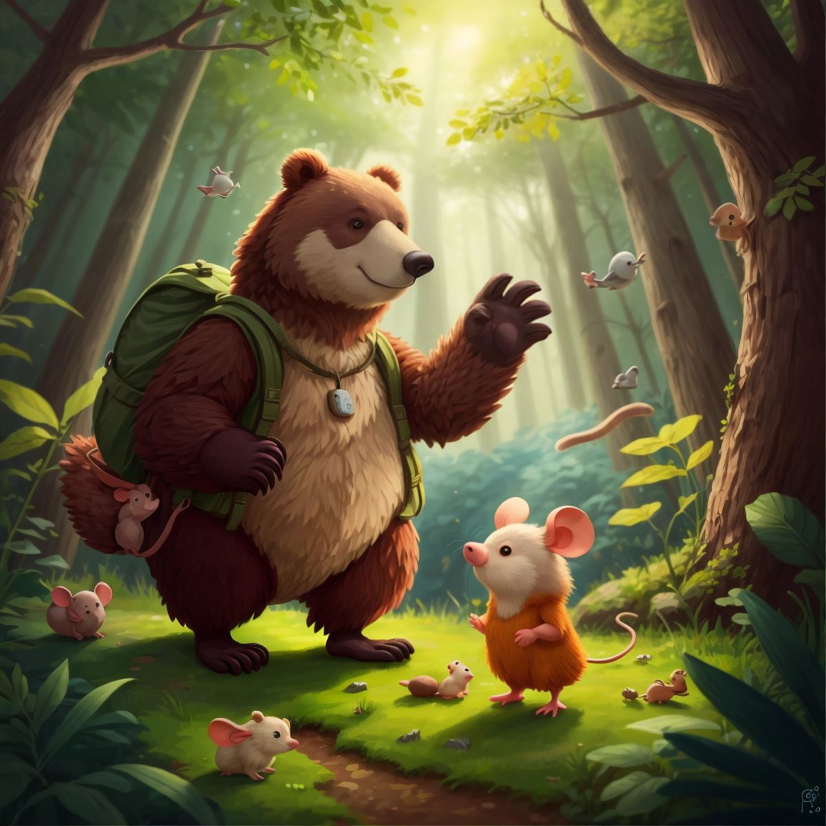 Dodo deciding to join Fofo in his little adventure