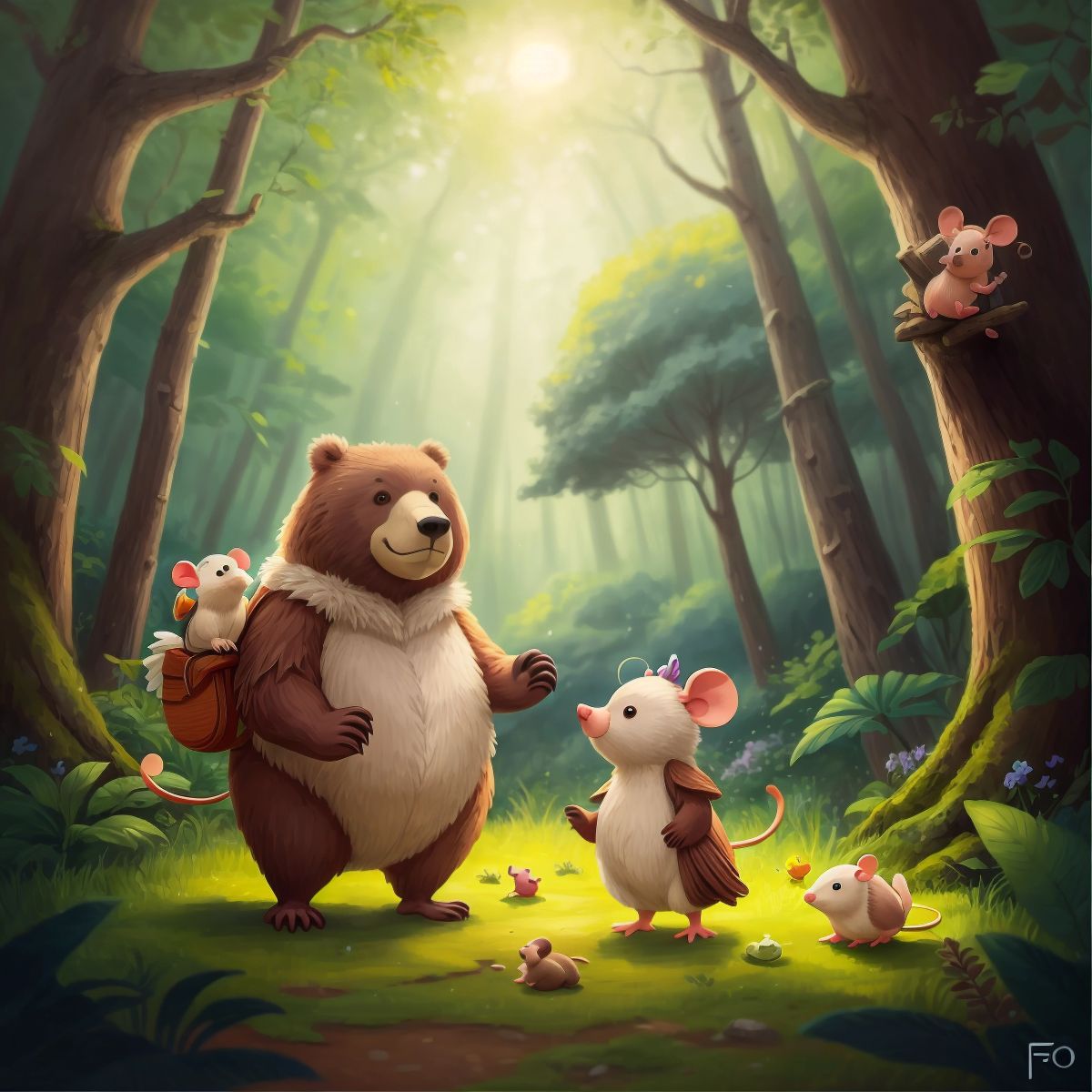 Dodo and Fofo becoming best friends and living together in the beautiful forest