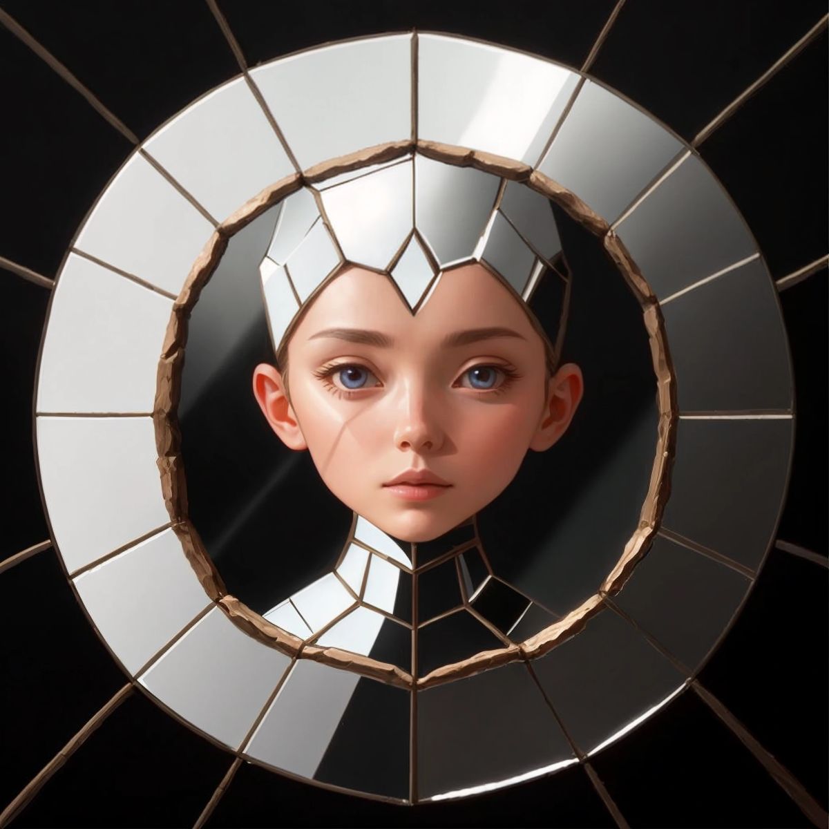 Mira, a mirror with many cracks