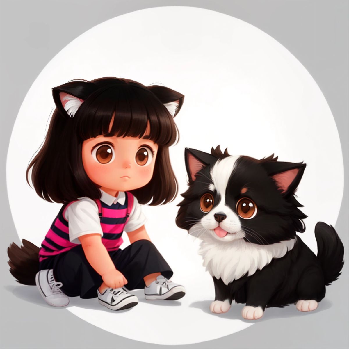 Bazo joining Elsie and Simba, looking less hostile