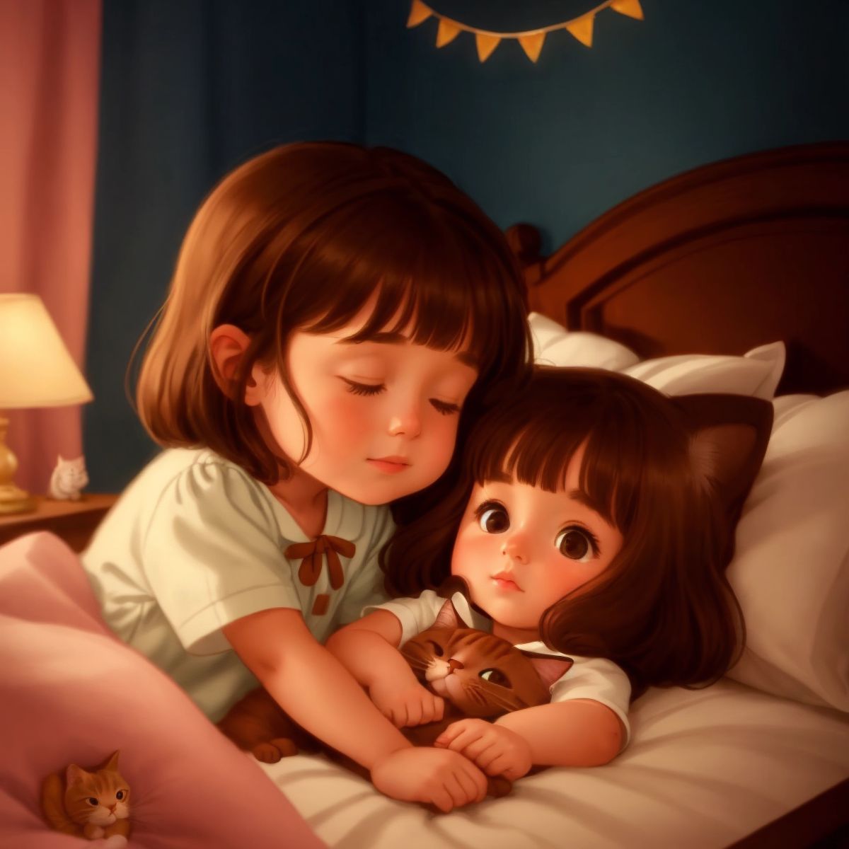 Childbook.ai - Little Iris and Pulci the cat