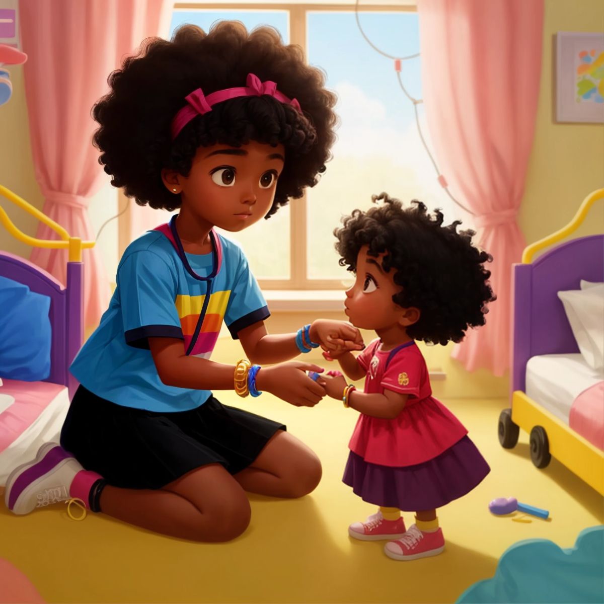 Childbook.ai - Nurse Lovie Love to take care of the kids