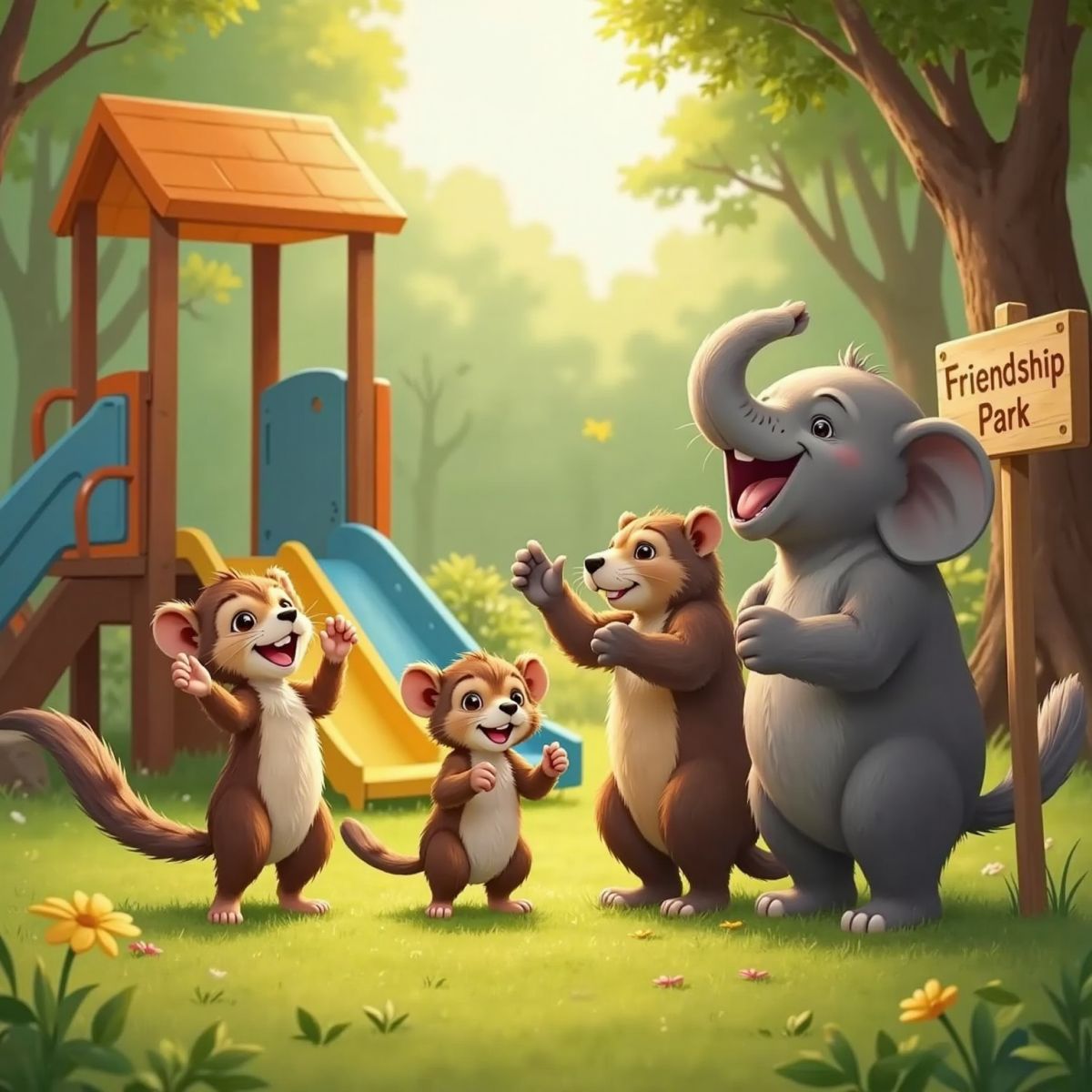 Childbook.ai - Jerry the Sloth and the Great Slide Surprise
