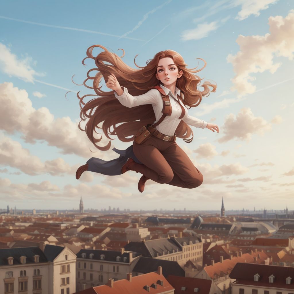 SuperMEL flying over the city of Lille, with the cityscape in the background