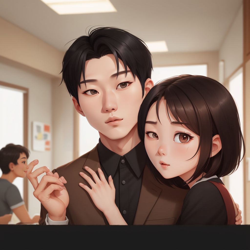 Ли holding Анна's hand and smiling warmly at her