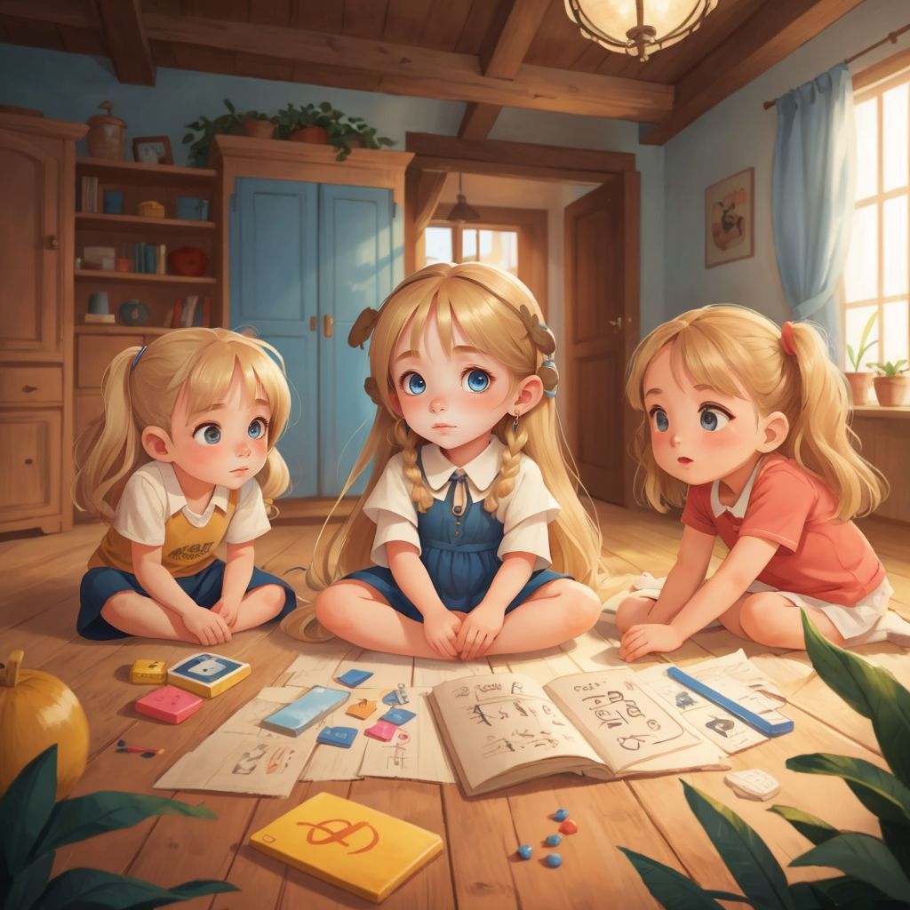 Nika playing games and singing songs with her family, with a joyful atmosphere.