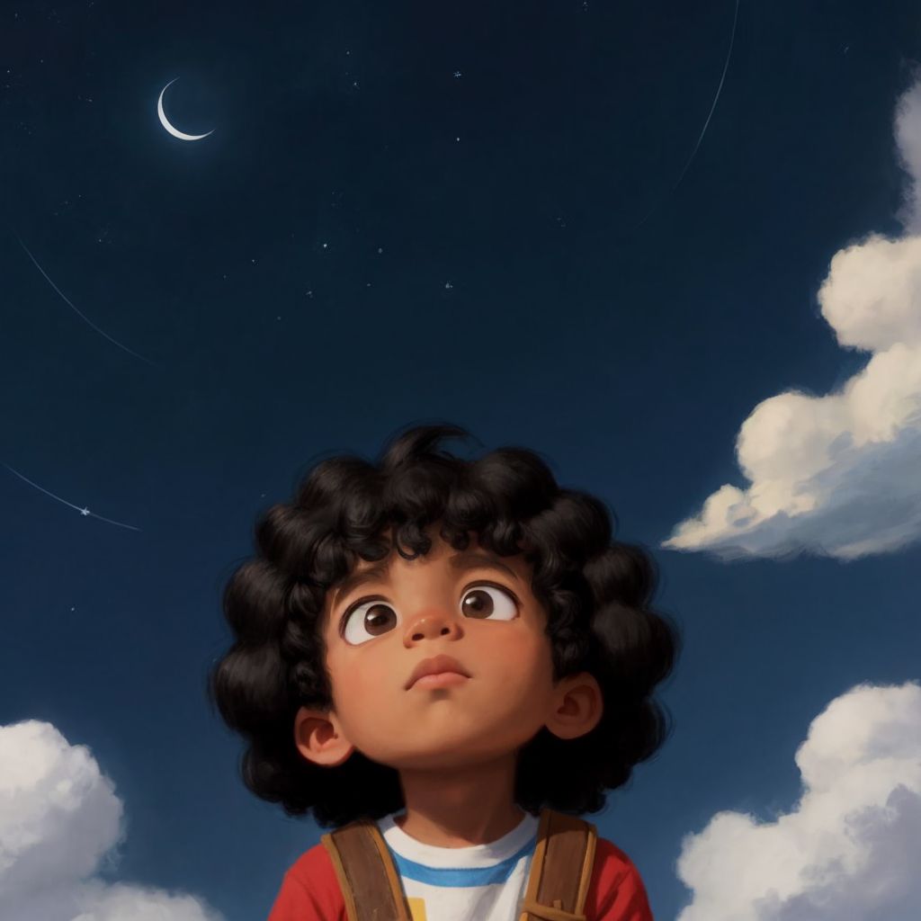 Layton with a thoughtful expression, looking up at the sky, ready for his next adventure.