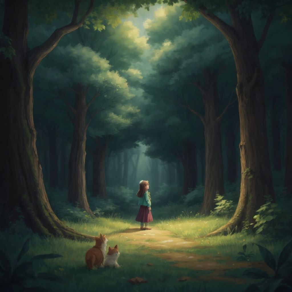 A peaceful scene of the woods with Quincy's tale being whispered by the wind through the trees.
